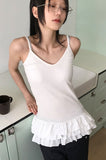 TRIPLE FRILL SLEEVELESS