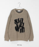 [unisex] Kenb lettering wool over knit