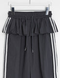 Megle Summer Track Color Matching Nylon Skirt Pants