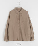 Teluko Round Collar Pocket Shirt