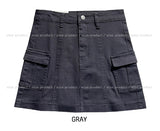 Kenin incision cargo miniskirt
