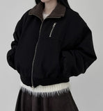 Molan boucle fur color matching jumper