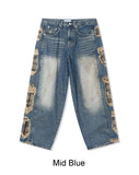 Penta Camo Layered Denim Pants