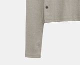 Luhin Underscored Button Long Sleeve T-Shirt
