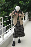 CHECK BUTTON PLEATS SK