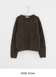 Hiyan Bokashi Round Knit Cardigan