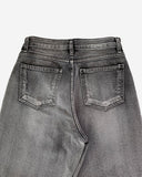 Gray Pin Wide Denim