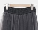 Savon Tulle Skirt Layered Brushed Skirt Pants