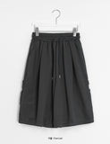 [unisex] Harleco Color Carpenter Banding Bermuda Pants