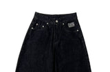 Oven Lettering Patch Denim Wide Pants