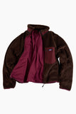 Retro deep pile fleece jacket