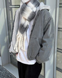 Wool pattern muffler