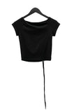 Rome Shirring One-Shoulder Tee