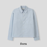 Basic Over Crop Cotton Shirt