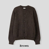 Heyri Wool Cropped Knit Cardigan