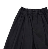 Raoul two-tuck wide half pants