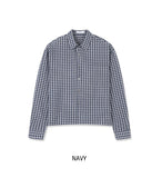 Mog Crop Check Shirt