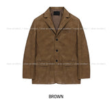 (UNISEX) Ed Leather Over Blazer
