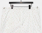 Letin flower pin tuck two-way wide pants