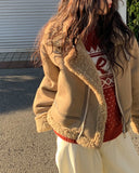 Lotte Ribbon Loose Fit Pattern Knit
