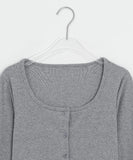 Gentil Frill Dot Layered Sleeveless Cardigan Set