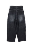 Kael Applique Curved Denim Pants