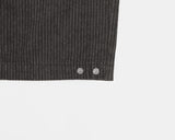 [MADE] Erson Stripe Snap Button Balloon Fit Back-Banding Denim Pants