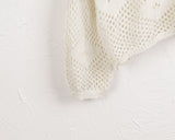 Rishi Vintage Punching Mesh Layered Long-Sleeved Knitwear