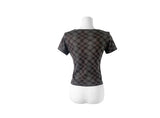 Molly Check Short Sleeve Slim Cardigan