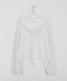 Yure Summer String Button Knit Hood Cardigan