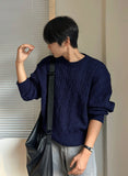 Cable Cosyharu Semi-over Knit