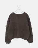 Yufit Fluffy Wool Fur Long Sleeve Cardigan