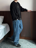 Crack Washed Denim