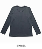 Flo U-neck Rib Muscle Fit Long Sleeve T-shirt