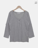 Bezen Roll-up Three Quarter T-shirt