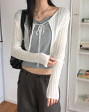 Dope See-Through Rib Crop Strap Bolero CD