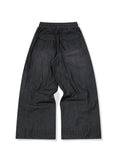 Washed Balloon Cargo Denim Pants