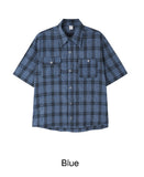 Labia pocket check shirt