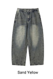 Hail Back Pocket Washed Denim Pants