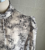 Lindian Flower Chiffon Blouse