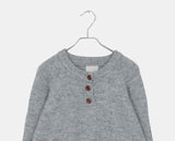 Seuha Henry Neck Button Overfit Knit