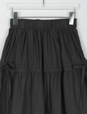 Kime Ribbon Banding Strap Cotton Long Skirt