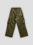Unbalanced unisex cargo balloon pants
