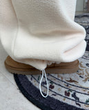 Letter Fleece Balloon Pants