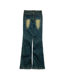 Ruffie Bootcut Seawashing Denim Pants