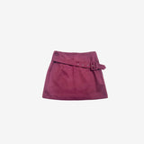 Wuin Suede Belt Skirt