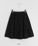 Beaudis Banding Flare Midi Skirt