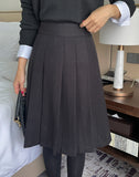 Piche Pintuck Pleat Banding Skirt