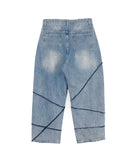 Neble Unbalanced Line Denim Pants