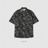 Camo Leather Patch Shirt